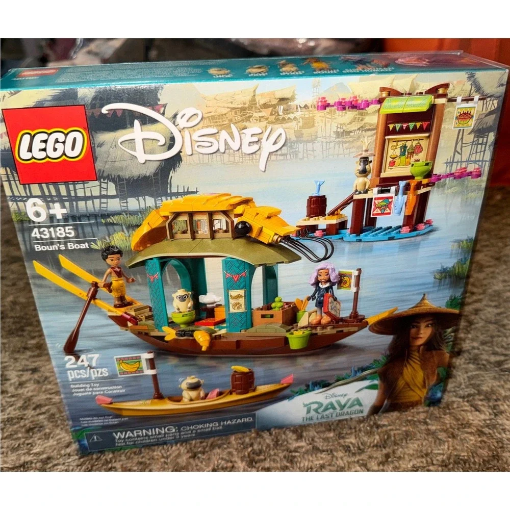 Lego-Disney Raya and the Last Dragon Boun's Boat Building Set (NWT) 43185